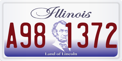 IL license plate A981372