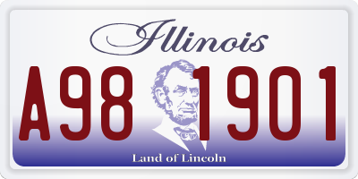 IL license plate A981901