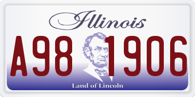 IL license plate A981906