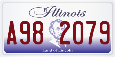 IL license plate A982079