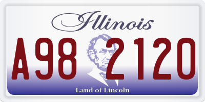 IL license plate A982120