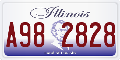 IL license plate A982828