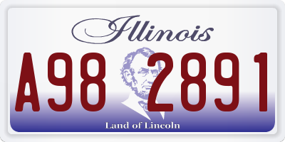 IL license plate A982891