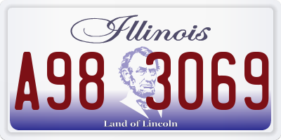 IL license plate A983069