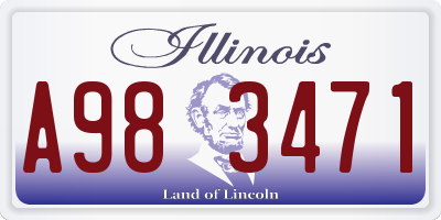 IL license plate A983471