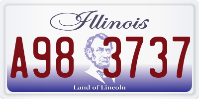IL license plate A983737
