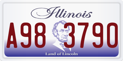 IL license plate A983790