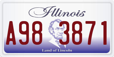 IL license plate A983871