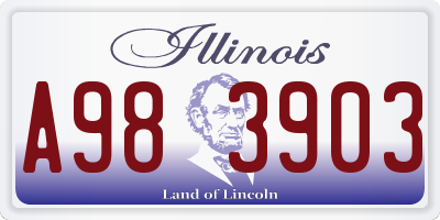 IL license plate A983903