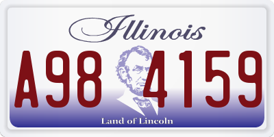 IL license plate A984159