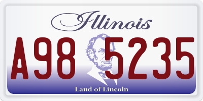 IL license plate A985235