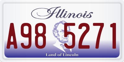 IL license plate A985271
