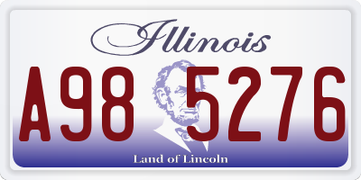 IL license plate A985276