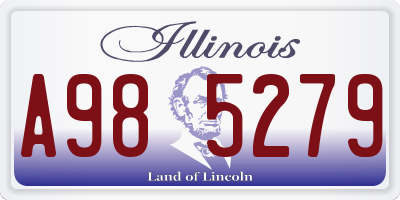 IL license plate A985279
