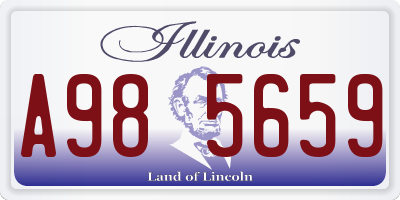IL license plate A985659