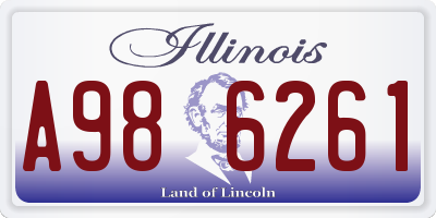 IL license plate A986261
