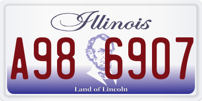 IL license plate A986907