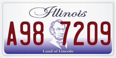 IL license plate A987209