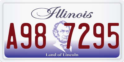 IL license plate A987295