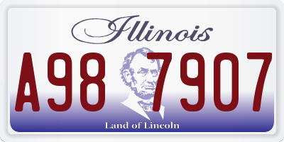 IL license plate A987907