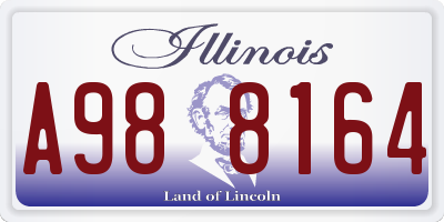 IL license plate A988164