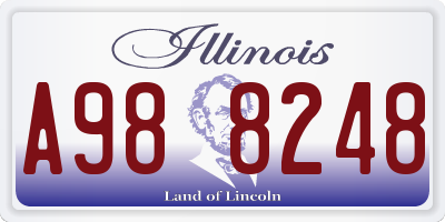 IL license plate A988248