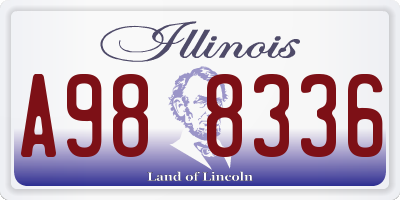 IL license plate A988336