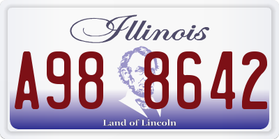 IL license plate A988642