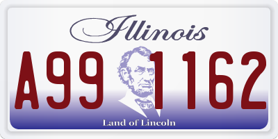 IL license plate A991162