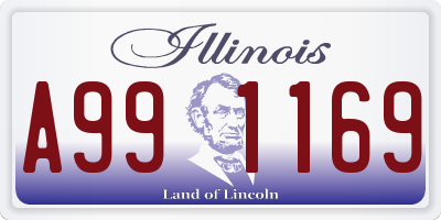 IL license plate A991169