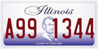 IL license plate A991344