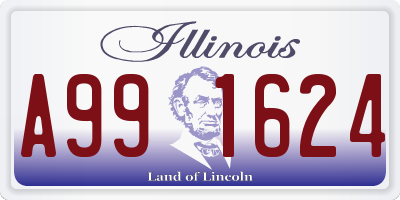 IL license plate A991624