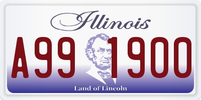 IL license plate A991900