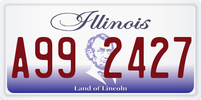 IL license plate A992427