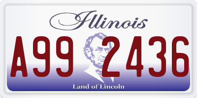 IL license plate A992436