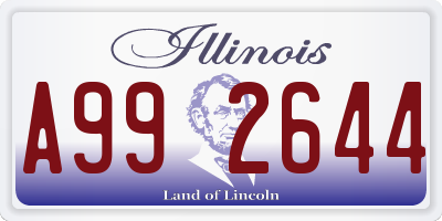 IL license plate A992644