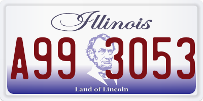 IL license plate A993053