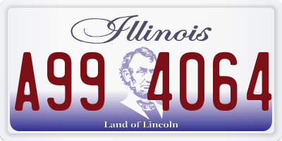 IL license plate A994064