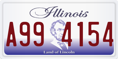 IL license plate A994154