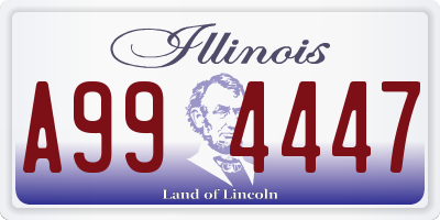 IL license plate A994447