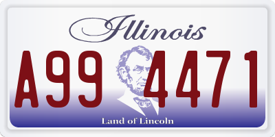 IL license plate A994471
