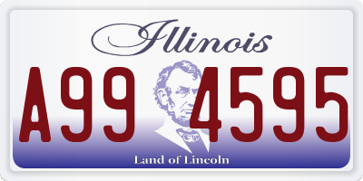 IL license plate A994595