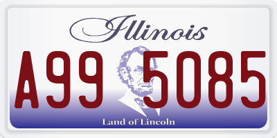 IL license plate A995085