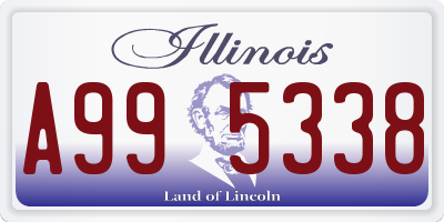 IL license plate A995338