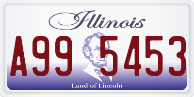 IL license plate A995453