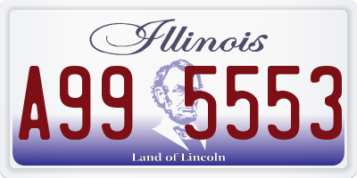 IL license plate A995553