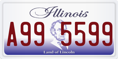 IL license plate A995599