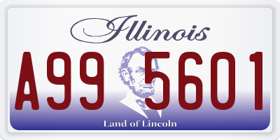 IL license plate A995601