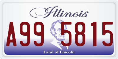 IL license plate A995815