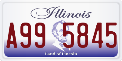 IL license plate A995845